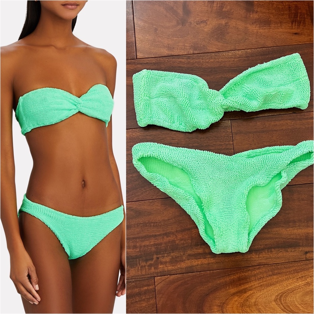 HUNZA G - Ariel Bikini in Lime